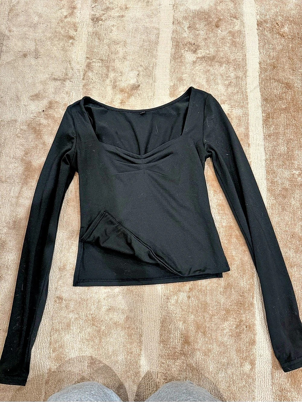 Black Long Sleeve Top Size Small